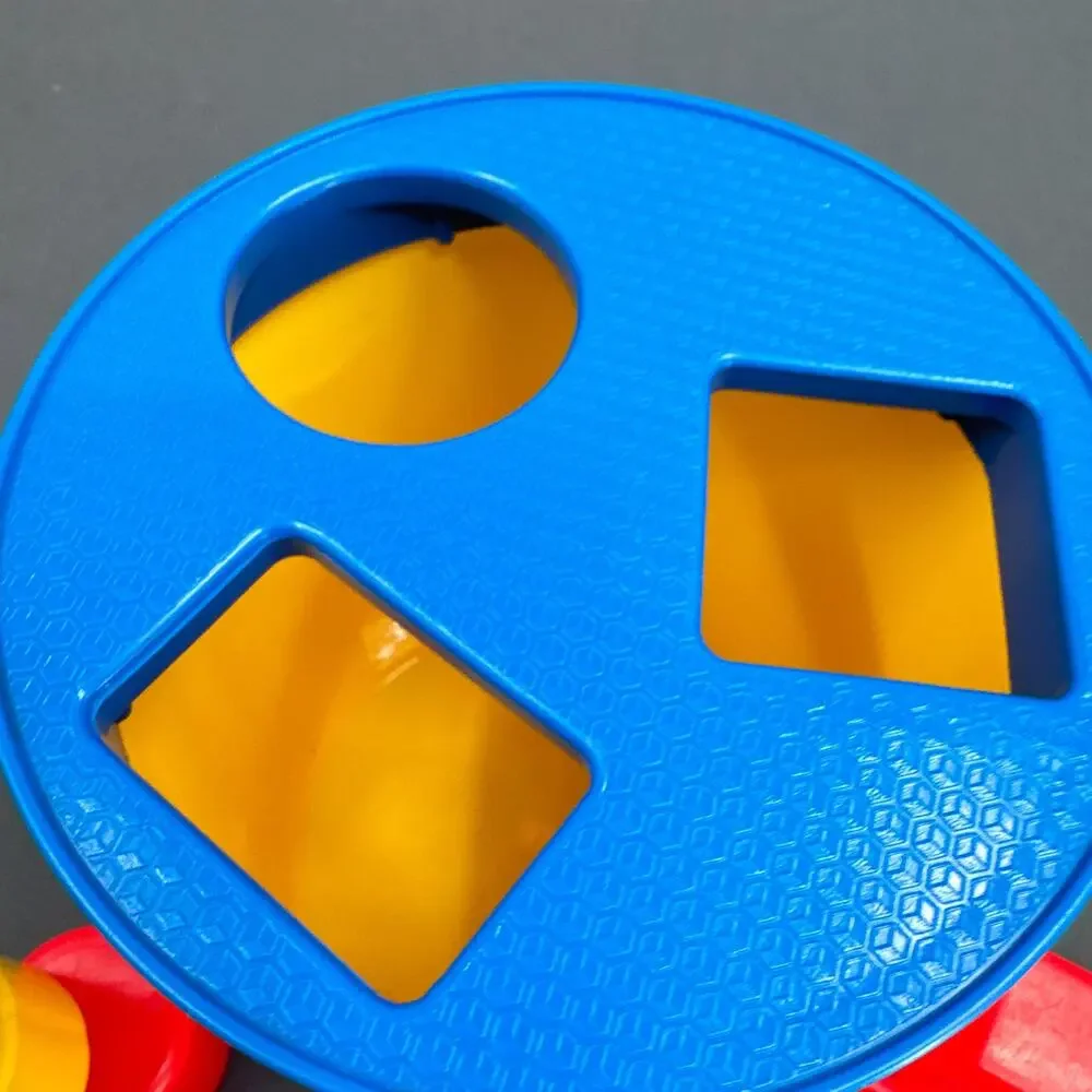 VTG 70s Fisher Price Babys First Blocks Toddler Shape Sorter Toy 13 blocks USA